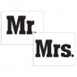 Preview: Shoe stickers "Mr" and "Mrs", 2 pcs, 1 packet