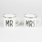 Preview: Mr and Mrs Enamel Mug Assorted