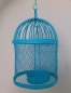 Preview: Tealight candle bird cage - blue