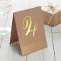 Preview: Gold Foiled Table Numbers - Kraft Perfection