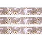 Preview: Washi Masking Tape Blumen - gold/weiß