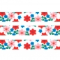 Preview: Washi Masking Tape Blumen - rosa/blau/rot