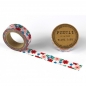 Preview: Washi Masking Tape Blumen - rosa/blau/rot