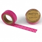 Preview: Washi Masking Tape Blumen - weiß/pink