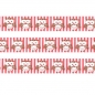 Preview: Washi Masking Tape Eulen - braun/weiß/rot