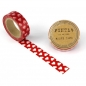 Preview: Washi Masking Tape Hearts - white/red