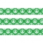 Preview: Washi Masking Tape Peace - weiß/grün