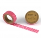 Preview: Washi Masking Tape Dots - white/babypink