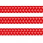 Preview: Washi Masking Tape Schnee - weiß/rot