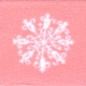 Preview: Washi Masking Tape Snowflakes - white/babypink