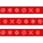 Preview: Washi Masking Tape Snowflakes - white/red