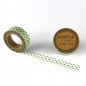 Preview: Washi Masking Tape Stars/Flowers - green/brown/white