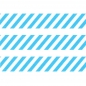 Preview: Washi Masking Tape Stripes - turquoise/white