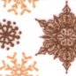 Preview: Washi Masking Tape Christmas Stars - brown/white