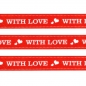 Preview: Washi Masking Tape With Love - white/red