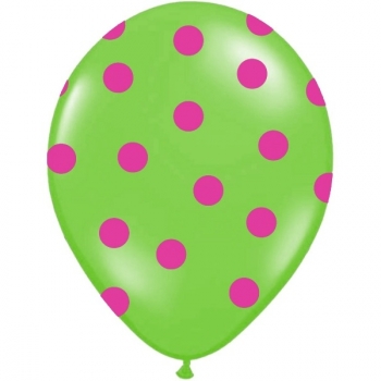 Ballons 6er Set - pink/grün