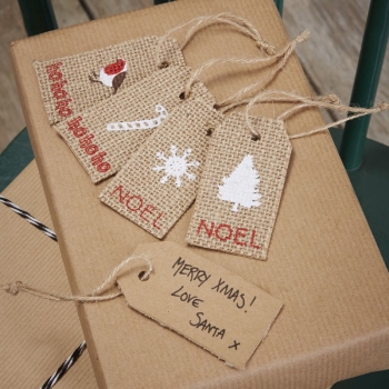 Geschenkanhänger Set - Vintage Noel