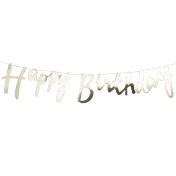 Gold Happy Birthday Bunting - Pick and Mix