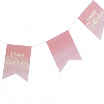 Gold Foiled & Ombre Happy Birthday Bunting - Pick and Mix