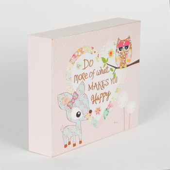 Do More Pastel Patchwork Block Plaque