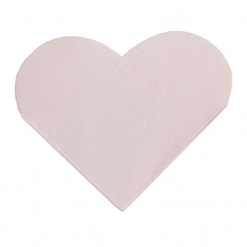 Papierservietten Herzen - rosa