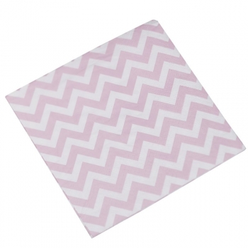 Small Paper Napkins - Pink - Chevron Divine