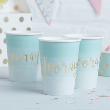Party Becher Hooray Ombre - gold/mint