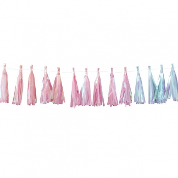 Iridescent Tassel Garland - Iridescent Party