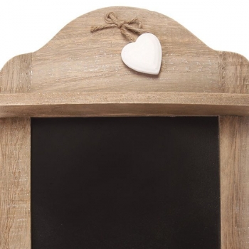 Scalloped Blackboard with 3 Hooks