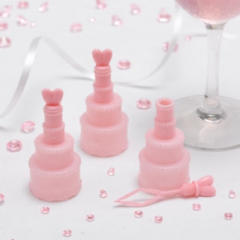 Seifenblasen Hochzeitstorte - rosa
