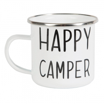 Tasse "Happy Camper" Emaille