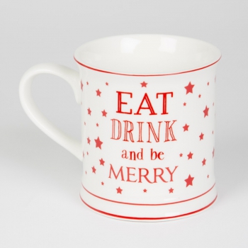Tasse Weihnachten - Eat drink and be merry