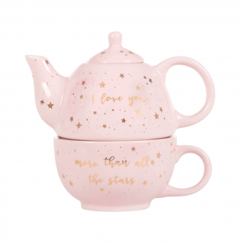 Scattered Stars Love You More Teapot