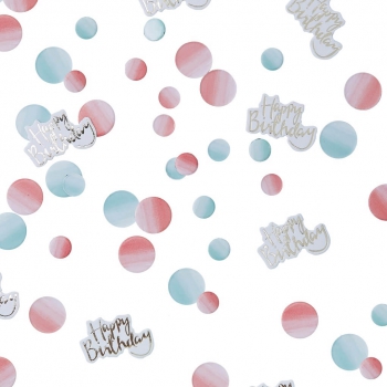 Happy Birthday Foiled & Ombre Table Confetti - Pick and Mix