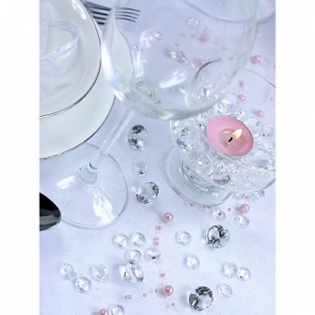 Diamond confetti, 12 mm, colourless, 100 pcs