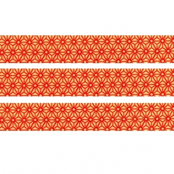 Washi Masking Tape Asanoah - rot/gelb