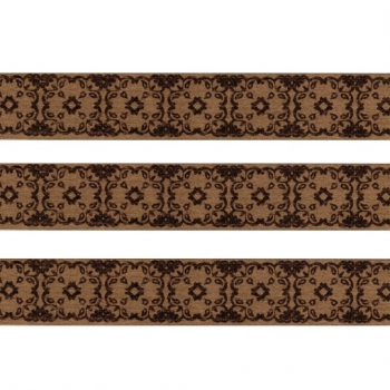 Washi Masking Tape Damask - bronze/schwarz