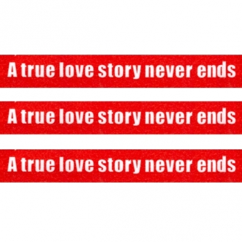 Washi Masking Tape Love Story - weiß/rot