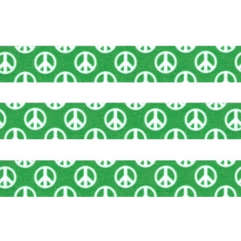 Washi Masking Tape Peace - weiß/grün