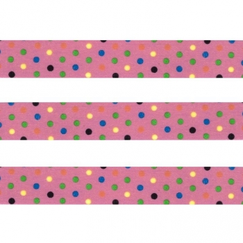 Washi Masking Tape Dots - multicolor/pink