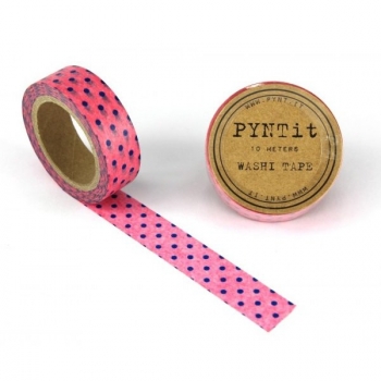 Washi Masking Tape Punkte - lila/rosa