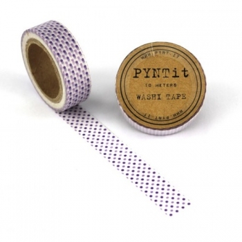 Washi Masking Tape Punkte - lila/weiß