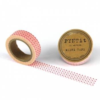 Washi Masking Tape Punkte - pink/rosa/weiß