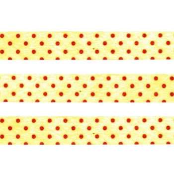 Washi Masking Tape Dots - red/yellow