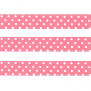 Washi Masking Tape Dots - white/babypink