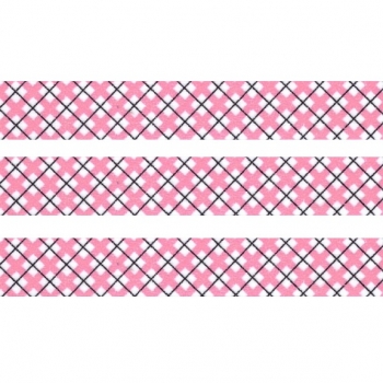 Washi Masking Tape Quadrate - pink/schwarz