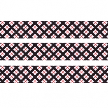 Washi Masking Tape Squares - black/red