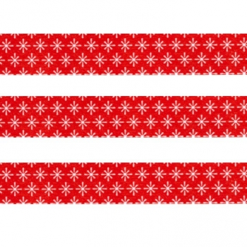 Washi Masking Tape Schnee - weiß/rot