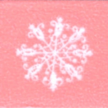 Washi Masking Tape Snowflakes - white/babypink