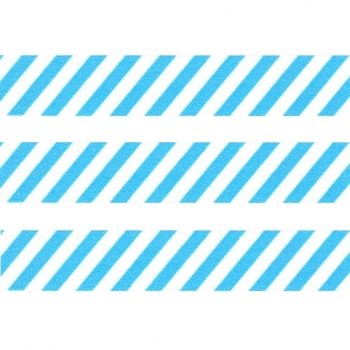 Washi Masking Tape Stripes - turquoise/white